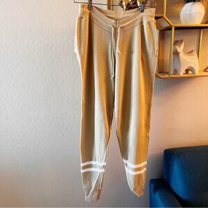 Nasty Gal Cream Knit Sweater Casual pull on Pants size Large L Drawstring waist
